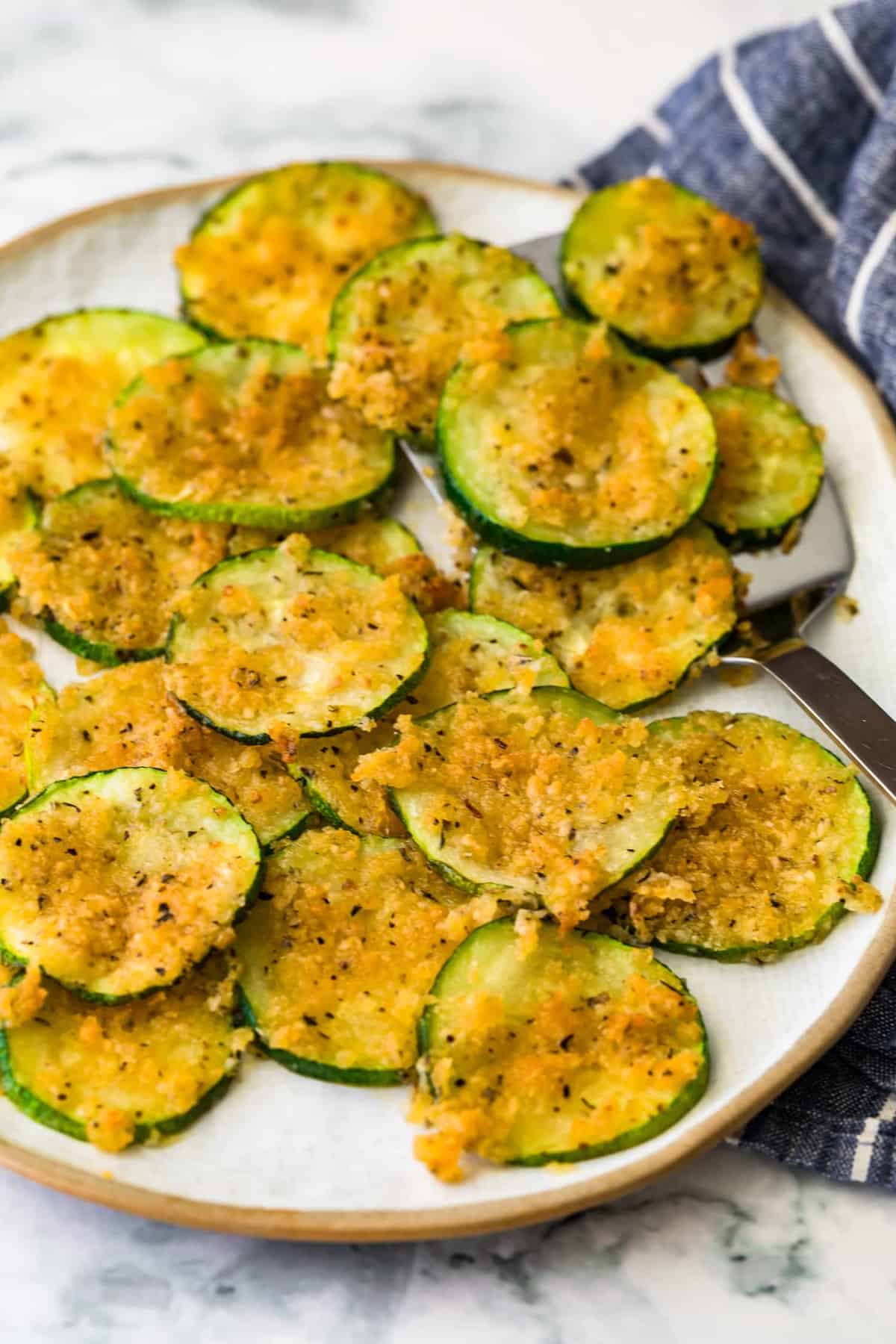 Crispy Baked Zucchini Recipe (Easy and Cheesy!) - (VIDEO!!)