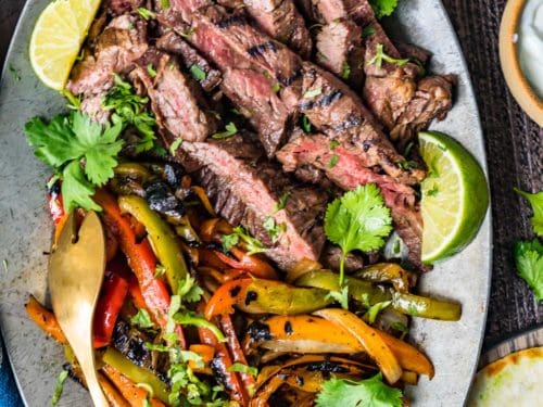 Grilled steak hot sale fajita recipe