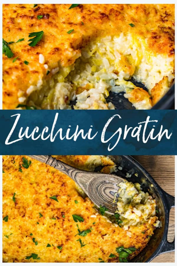 zucchini gratin pinterest collage