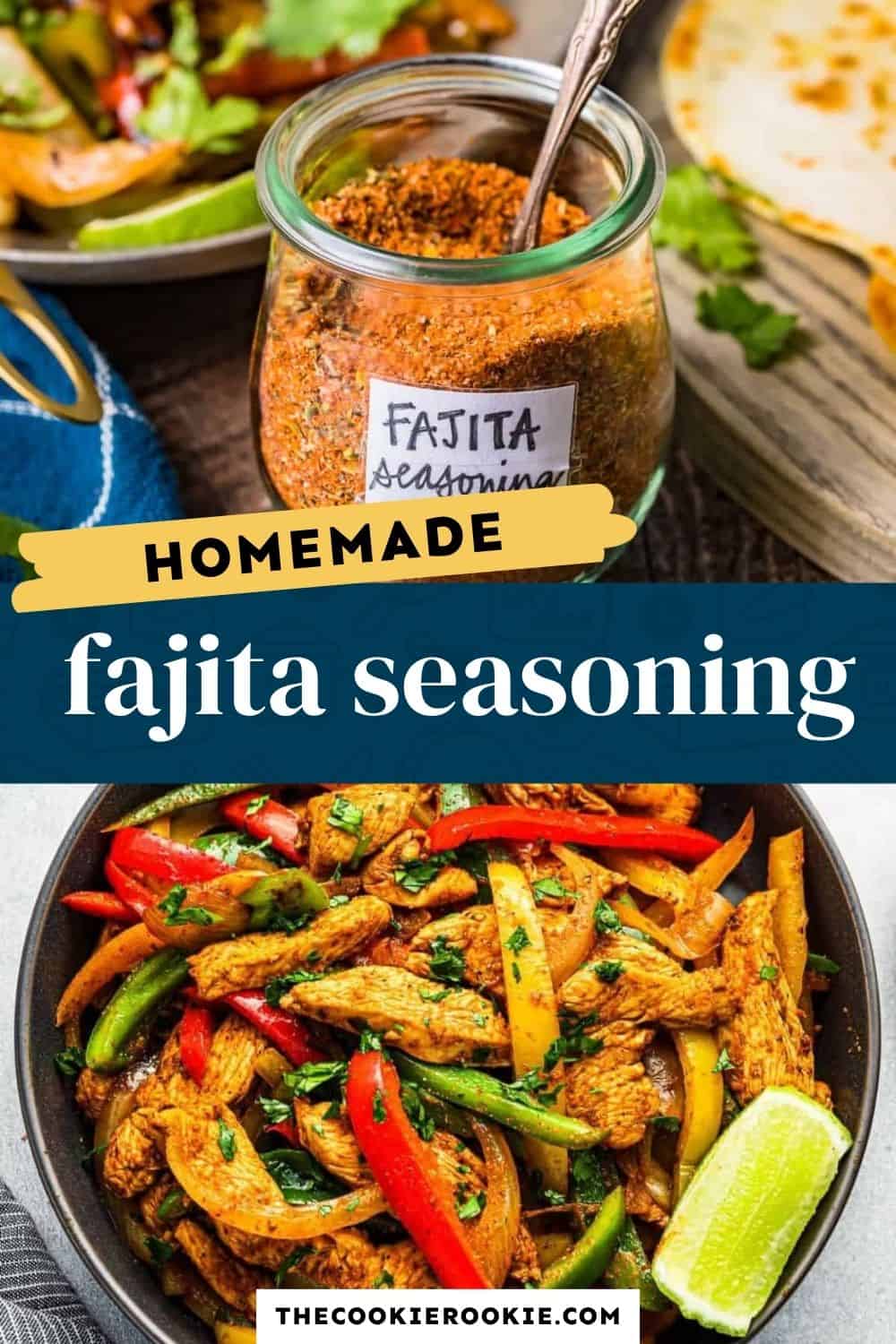 homemade fajita seasoning pin image