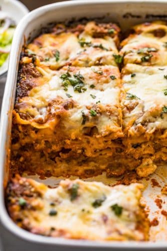 Lasagna with Meat Sauce Recipe - The Cookie Rookie®