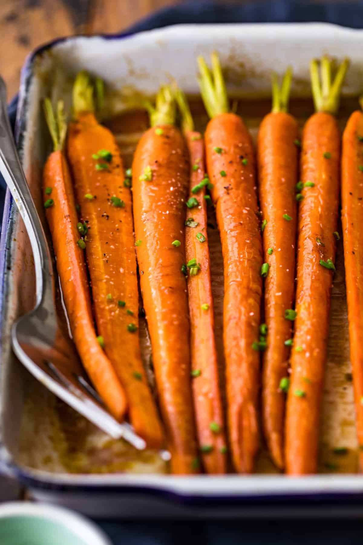 Roasted vegetables ready to serve