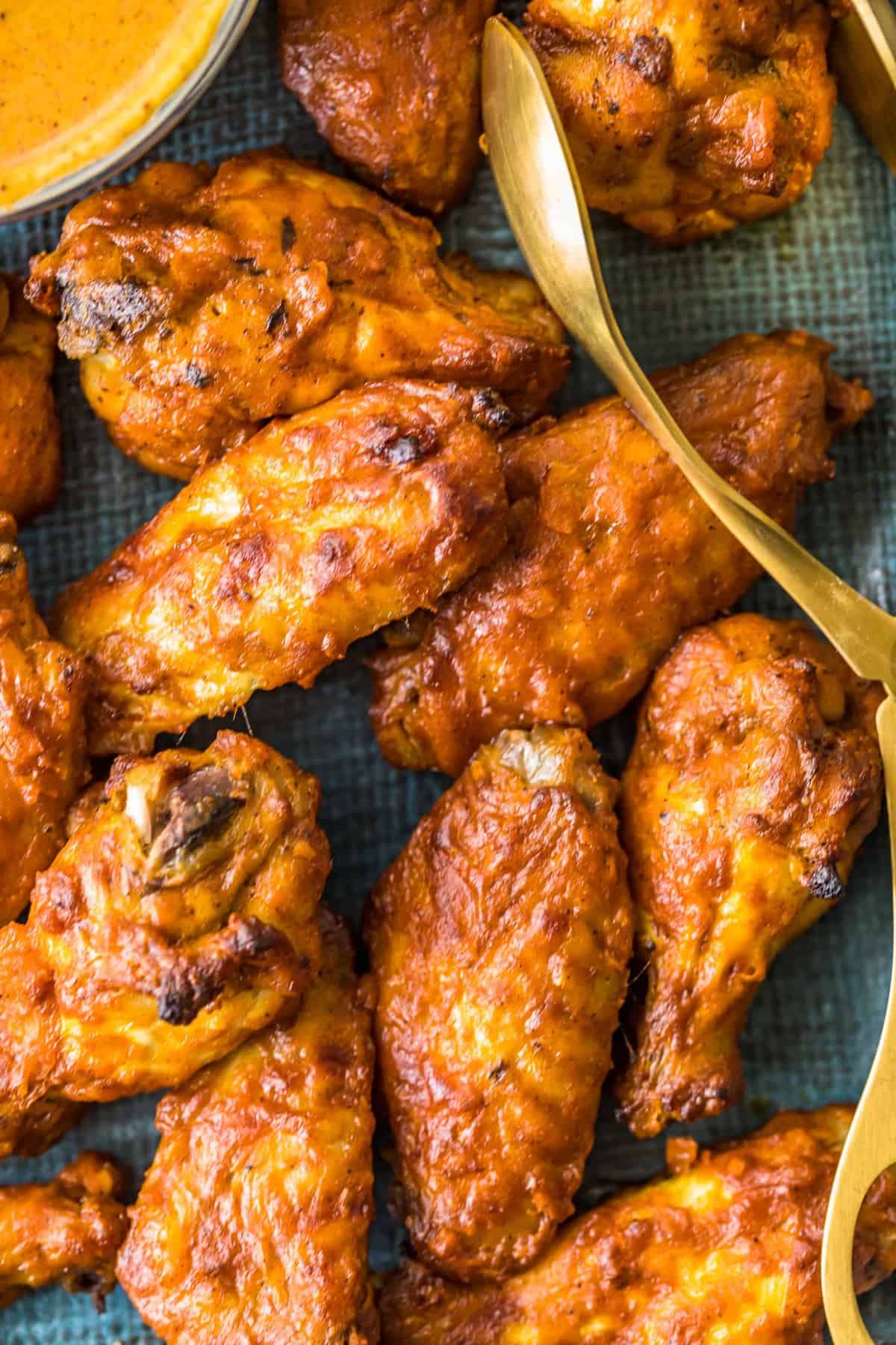 Baked wings ready to eat