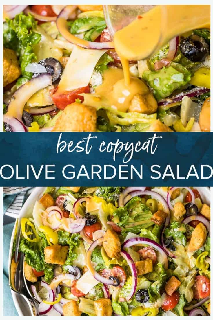 Olive Garden Salad with Copycat Dressing (VIDEO!)