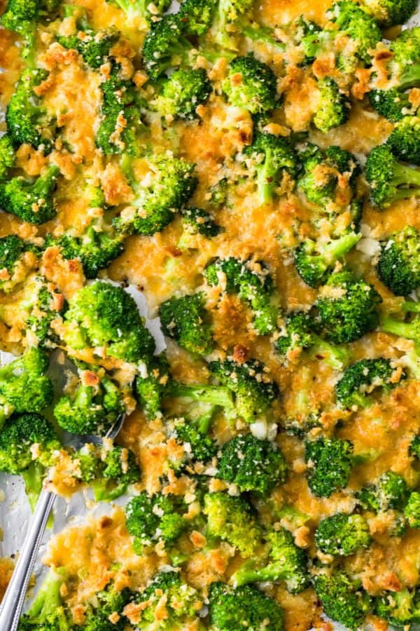 Crispy Cheesy Roasted Broccoli Recipe The Cookie Rookie