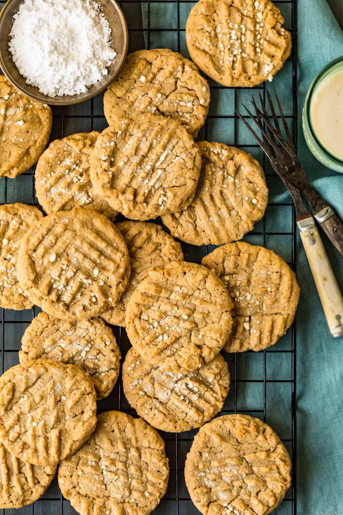 Top shot of cookies