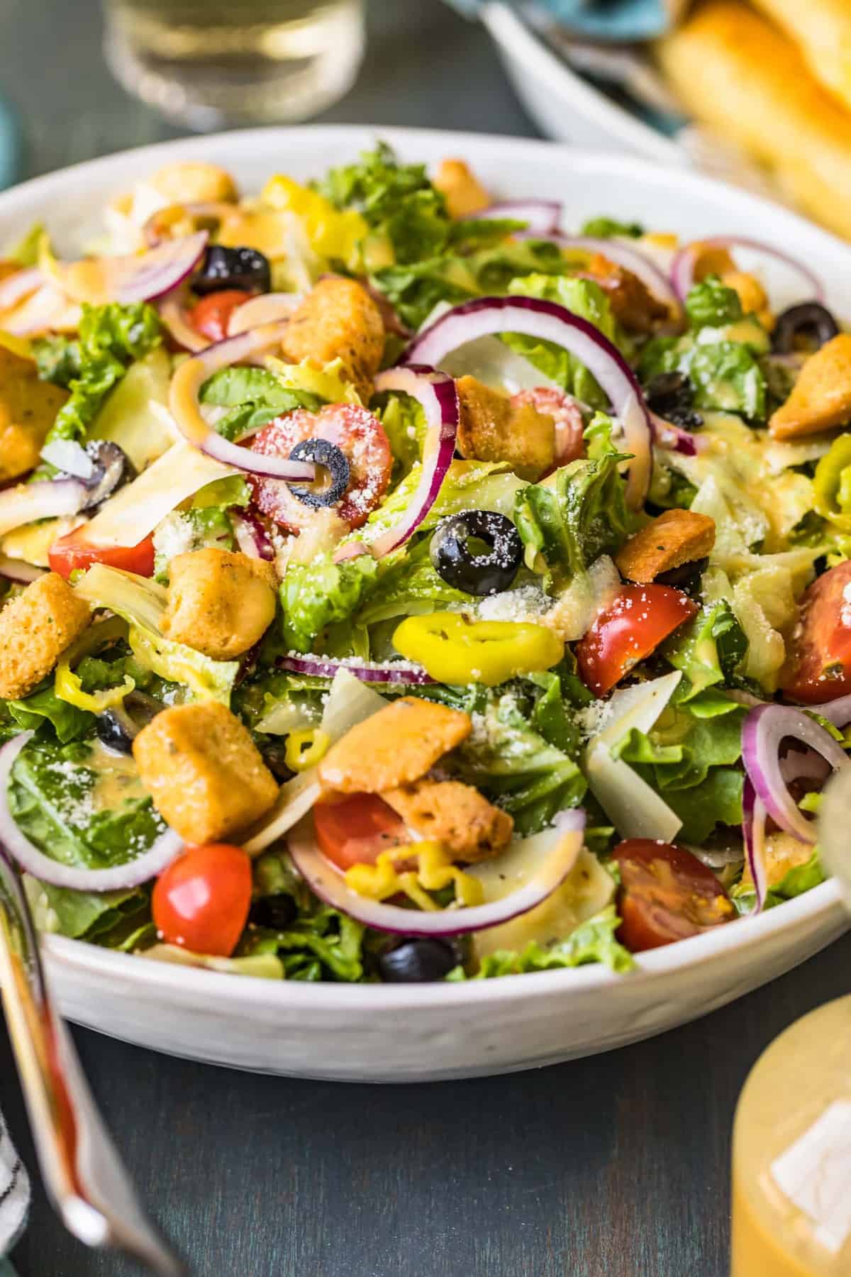 Olive Garden Salad With Copycat Dressing Video