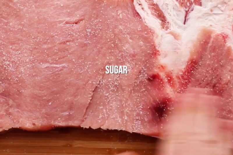 pat dry and season with sugar n salt