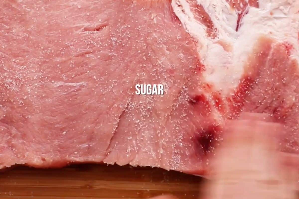 pat dry and season with sugar n salt