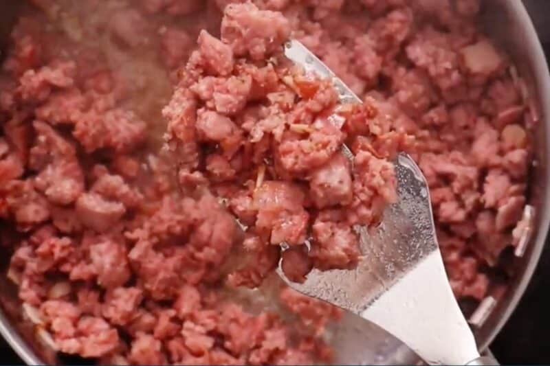 cook sausage and bacon