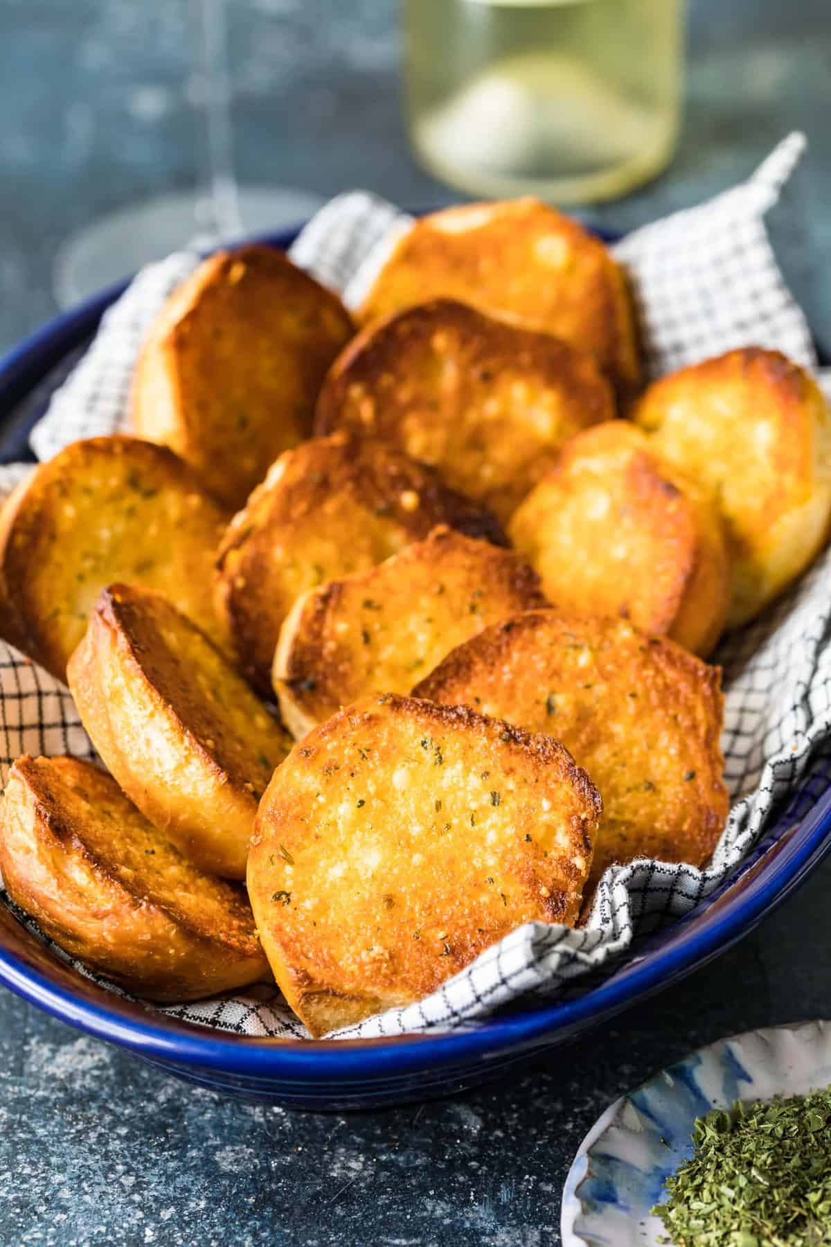 Dinner rolls on a table