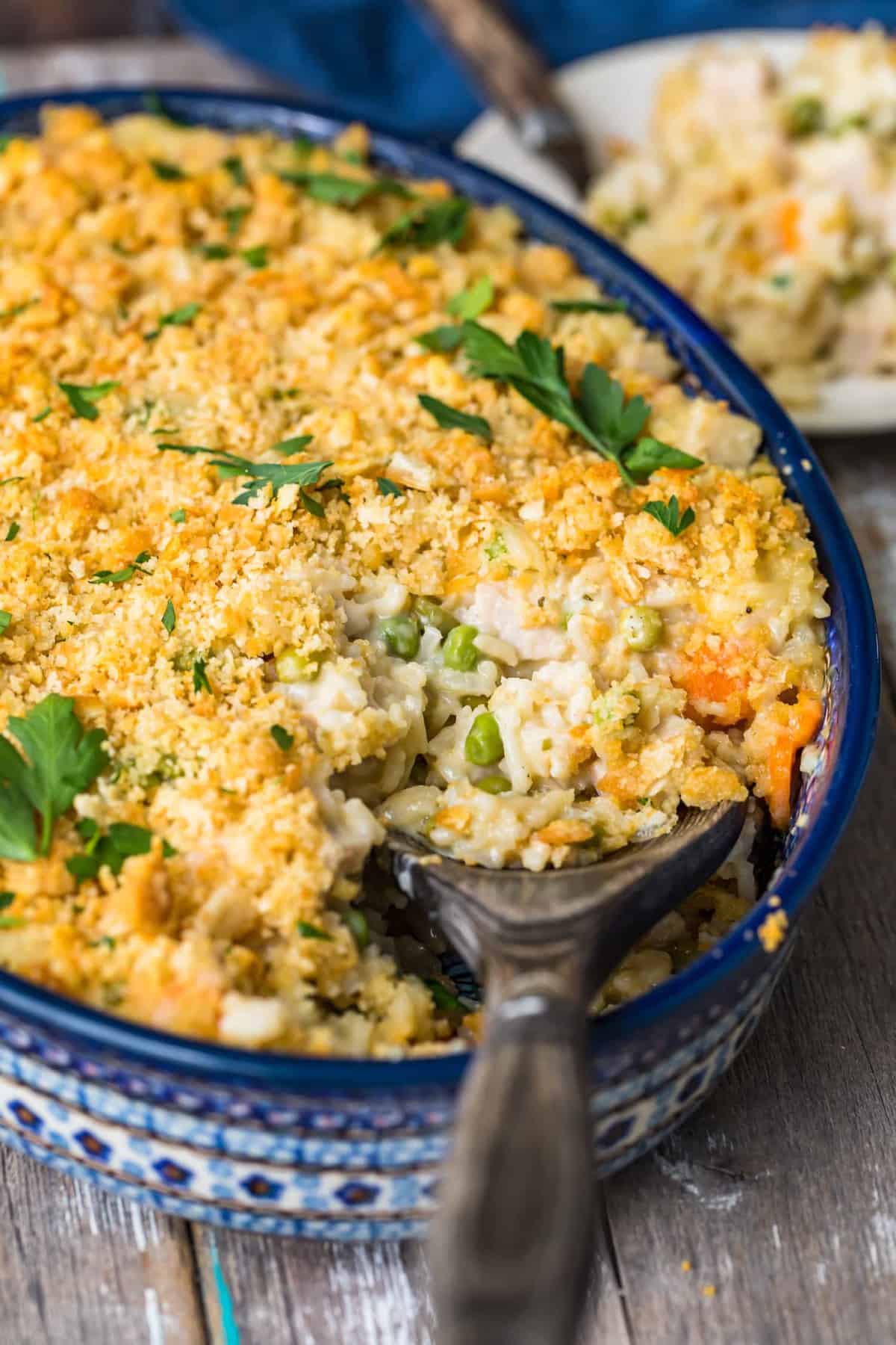 Cozy Turkey Rice Casserole (Leftover Turkey Idea) - The Cookie Rookie®