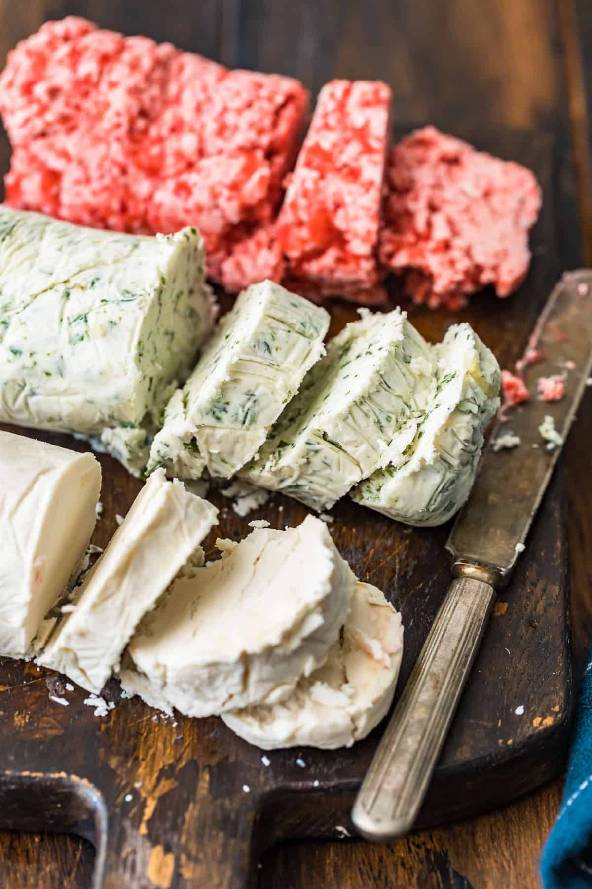 vegan butter three ways sliced