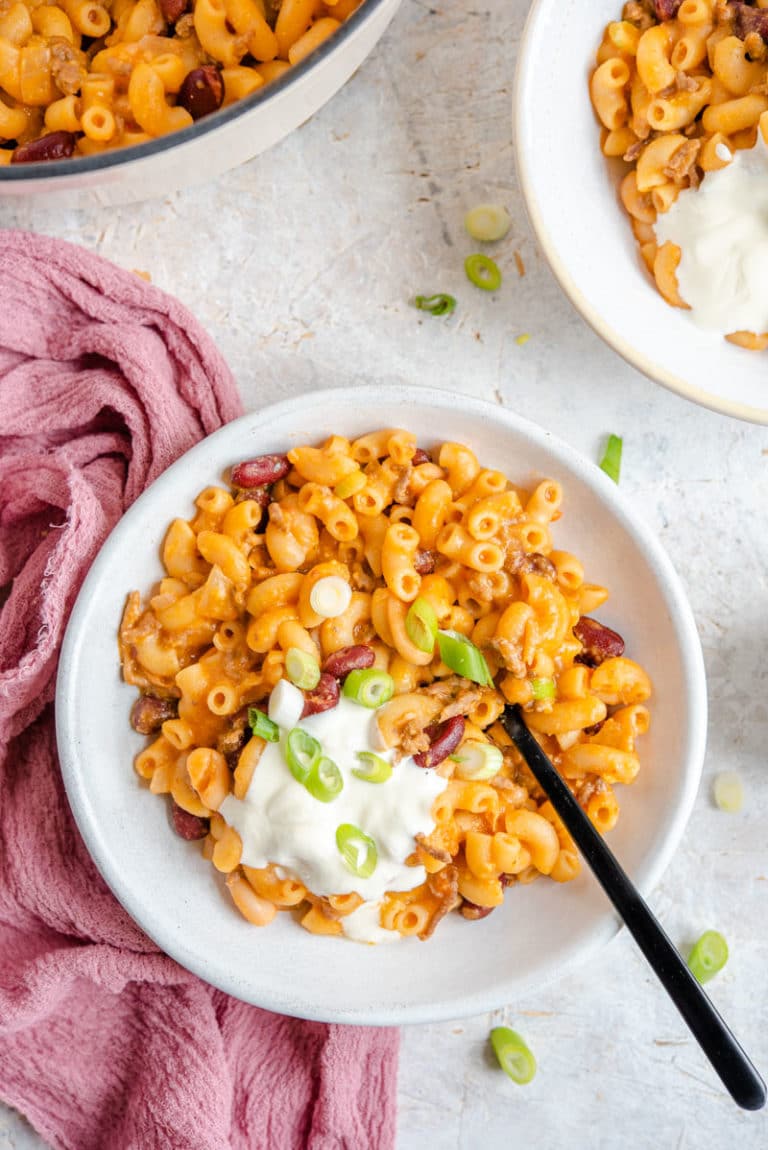 Loaded Chili Mac and Cheese The Cookie Rookie®