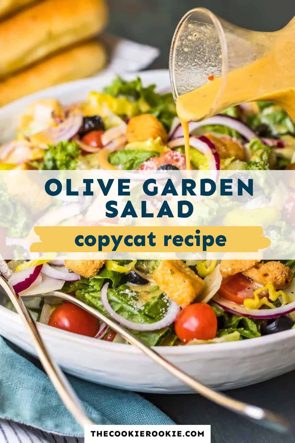 Olive Garden salad pin image