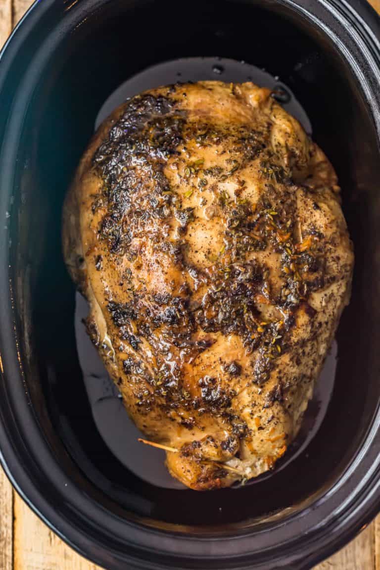 Crockpot Turkey Breast (Slow Cooker Turkey) Recipe - The Cookie Rookie®