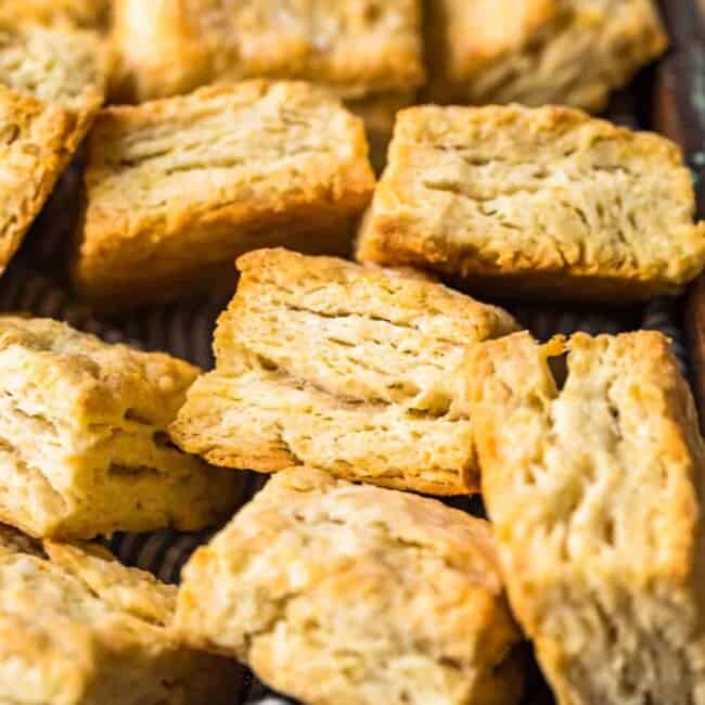 buttermilk biscuits in a basket