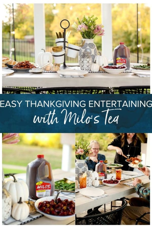 easy thanksgiving entertaining with milo's tea.