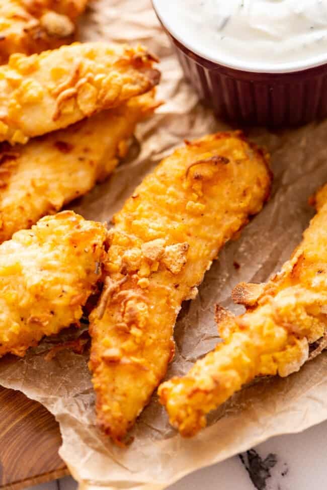 Crispy Baked Chicken Fingers Recipe - The Cookie Rookie® (VIDEO)