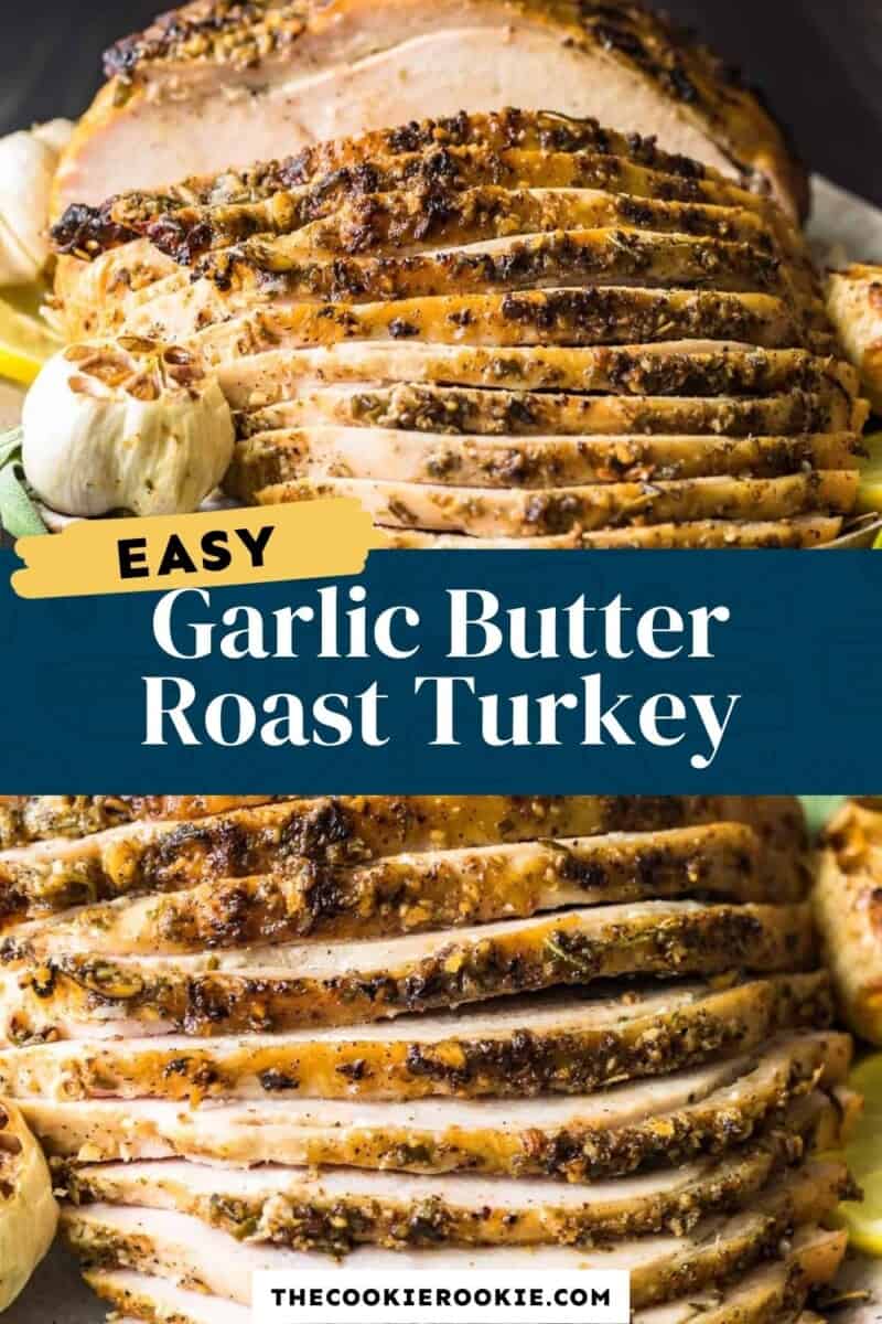 garlic butter roast turkey pinterest
