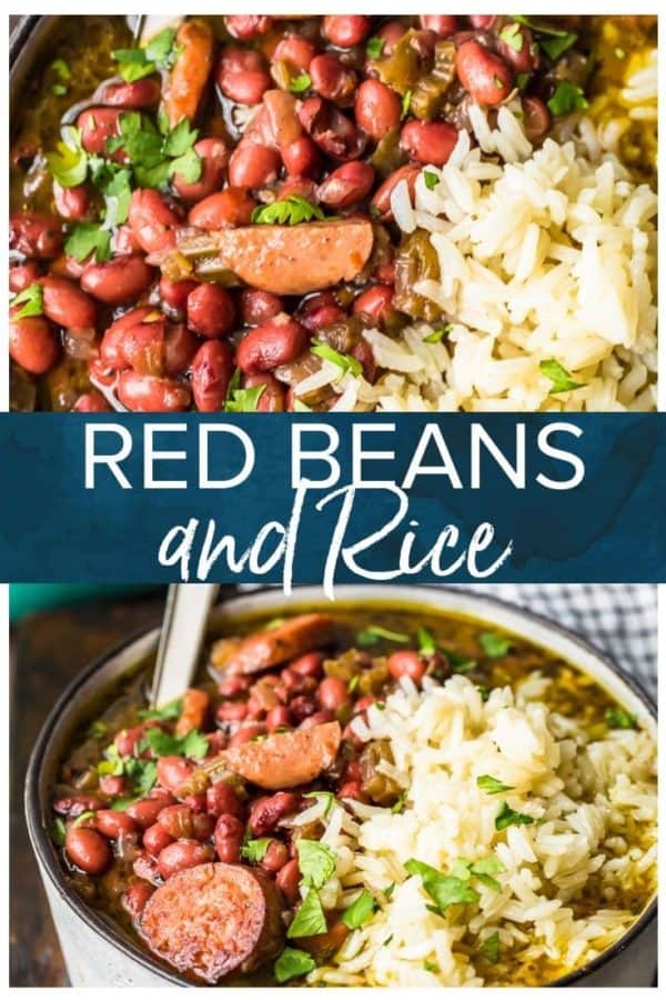 Red Beans and Rice- Pinterest collage