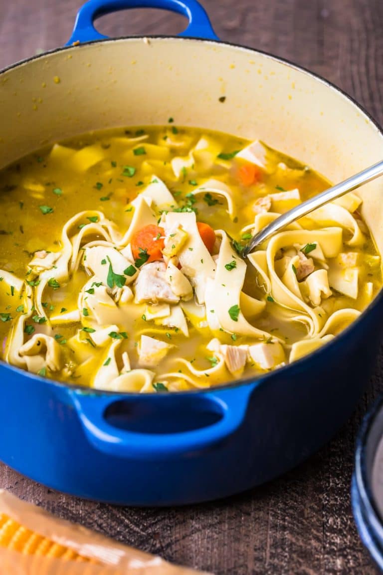 Turkey Noodle Soup Recipe (Thanksgiving Leftovers Idea)