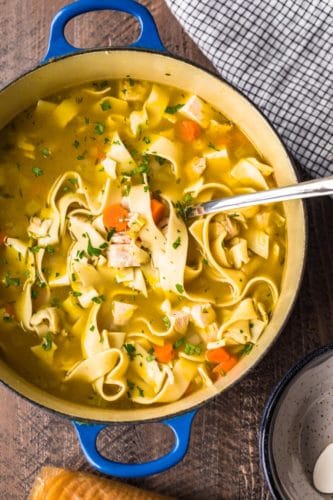 Turkey Noodle Soup Recipe (Thanksgiving Leftovers Idea)
