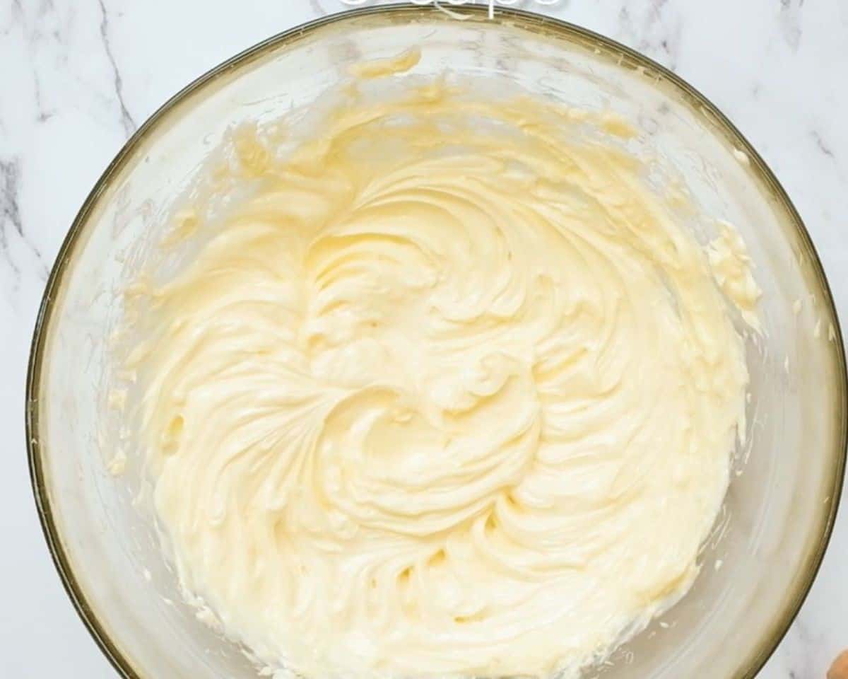 Creaming butter and shortening.