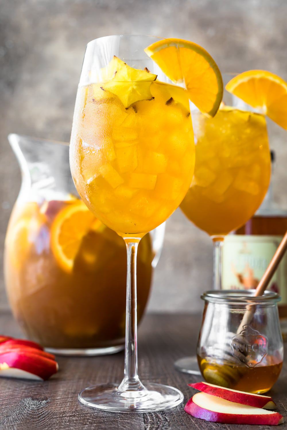 Fall Sangria  Honey Bourbon Sangria Recipe  - 36