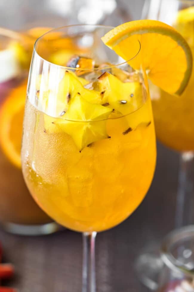 Fall Sangria (Honey Bourbon Sangria Recipe) The Cookie Rookie®