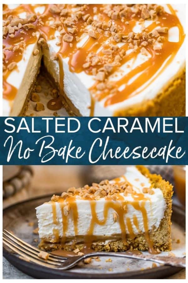 salted caramel no bake cheesecake pinterest photo