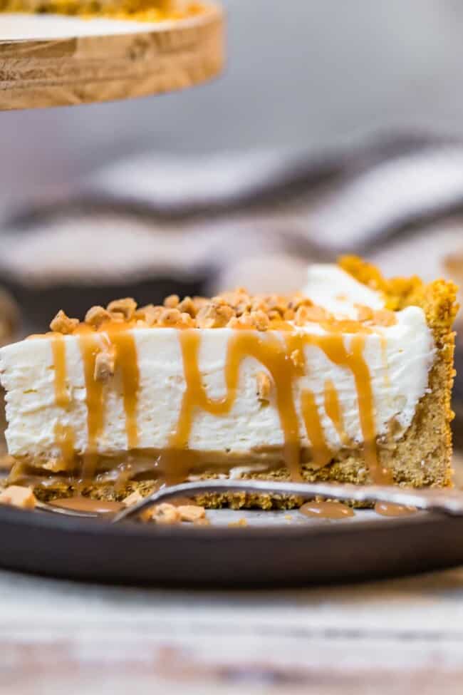 Salted Caramel No Bake Cheesecake Recipe The Cookie Rookie®
