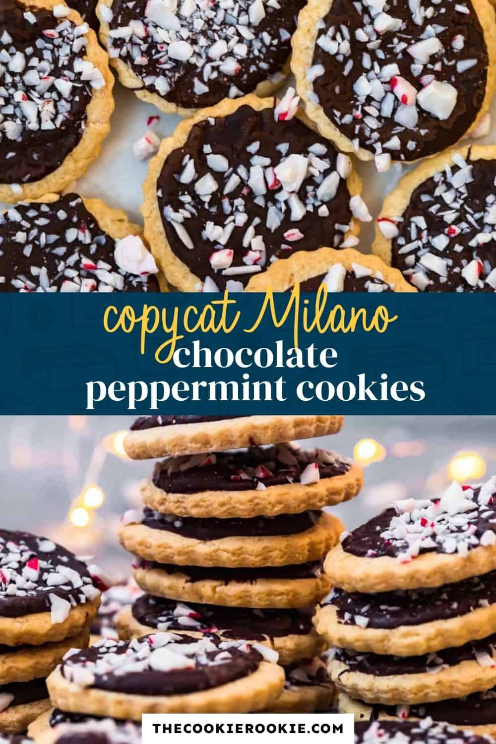 Copycat Pepperidge Farm Milano Slices Cookies pin image