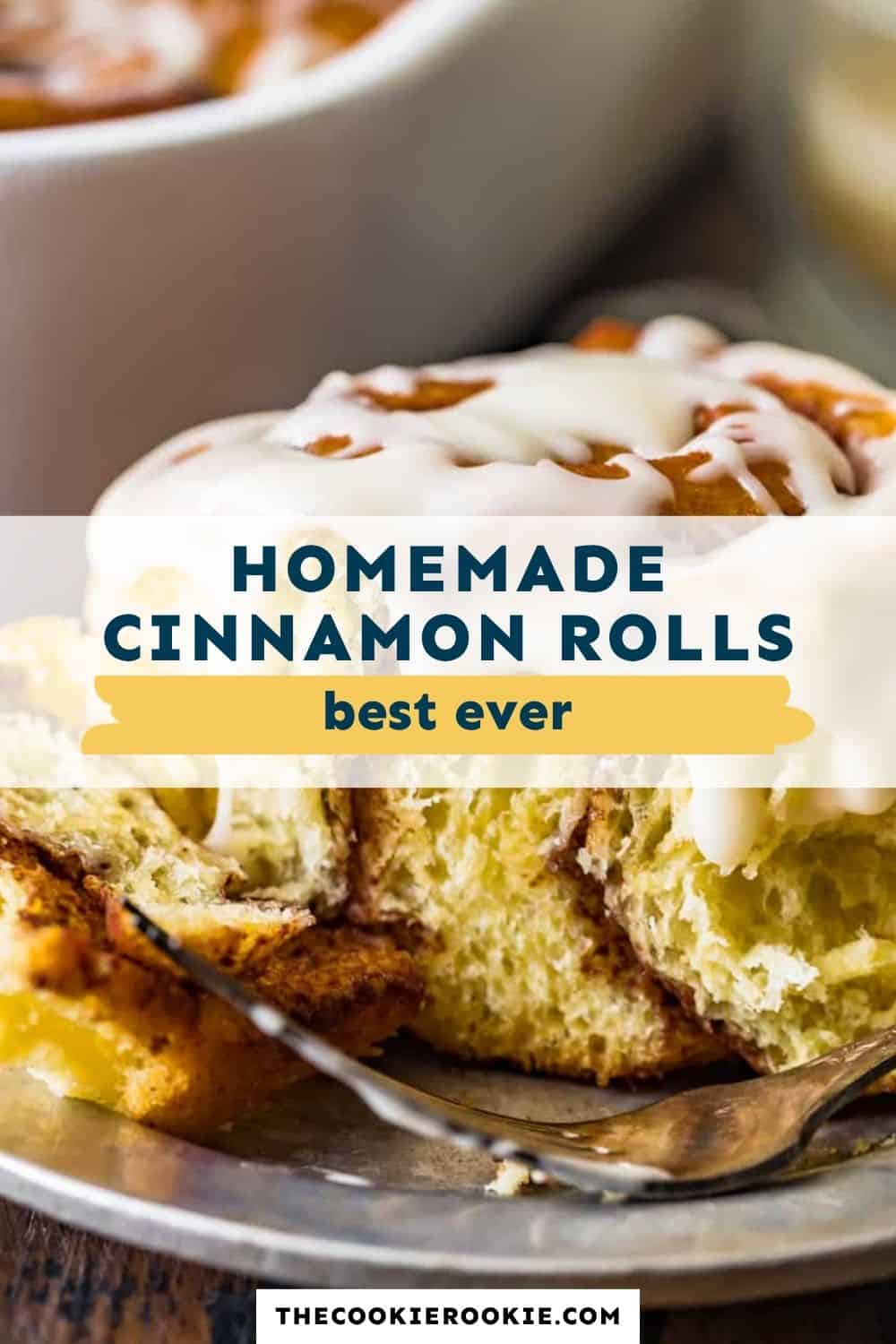 Homemade Cinnamon Rolls pin image
