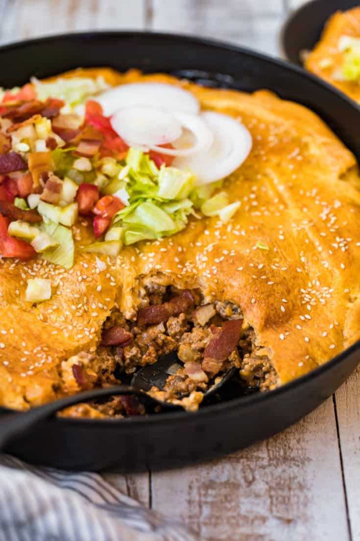 Cozy Bacon Cheeseburger Pot Pie Recipe The Cookie Rookie®