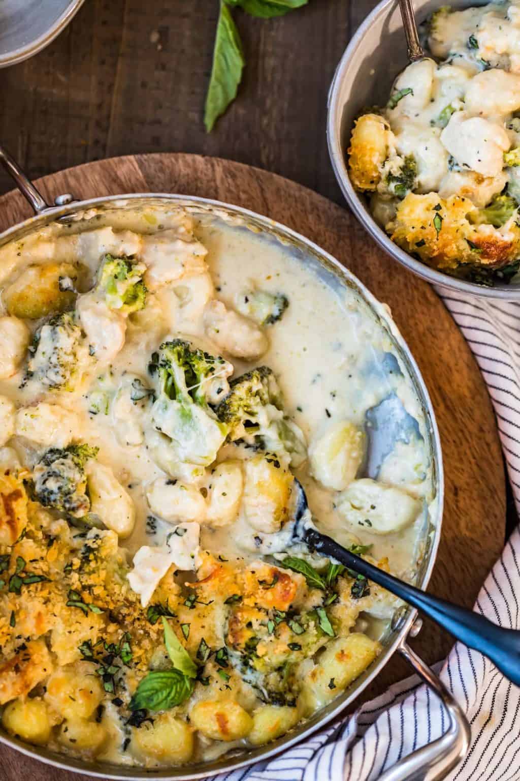 Chicken Alfredo Gnocchi Bake Recipe (VIDEO) - The Cookie Rookie®