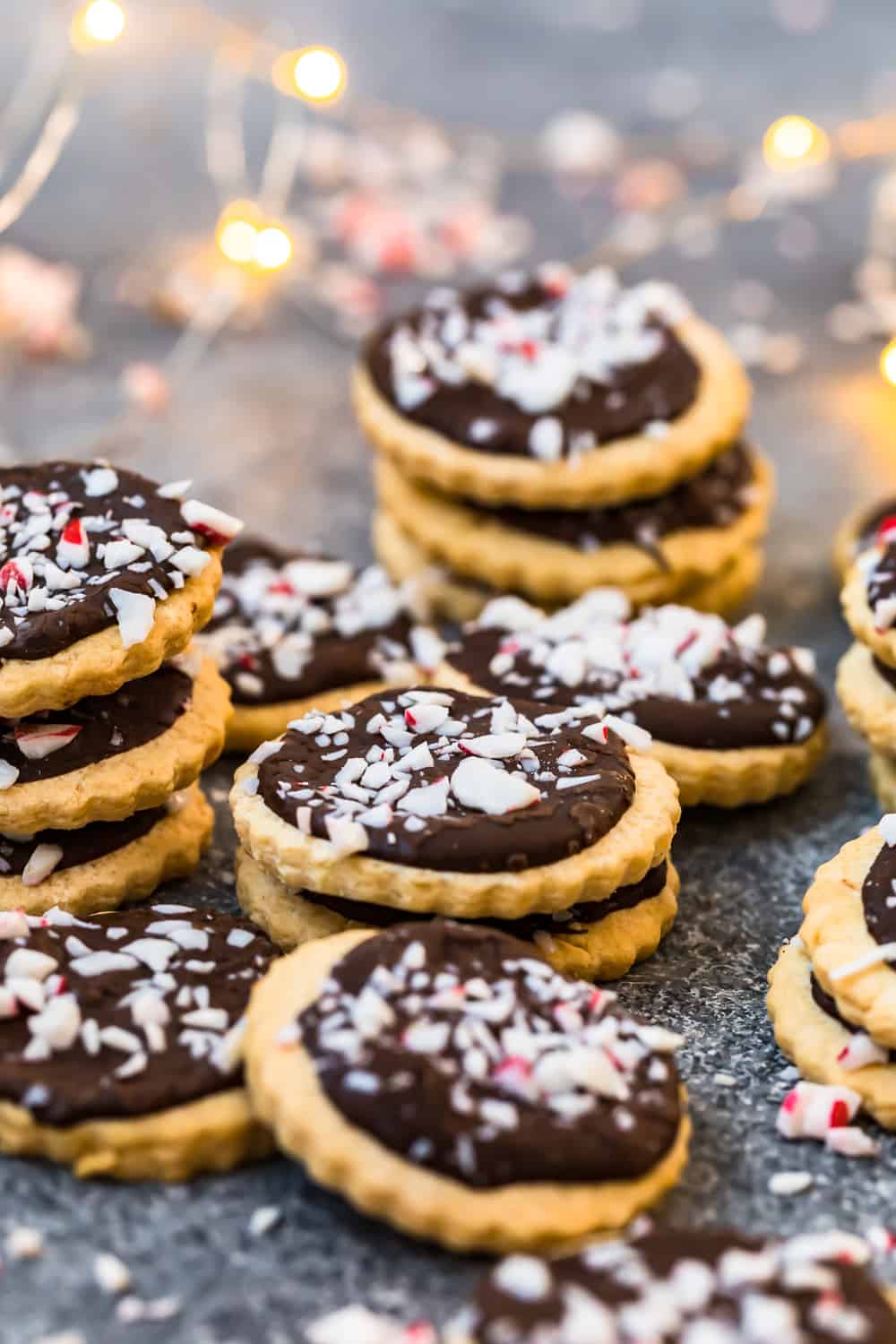 stacks of cookies