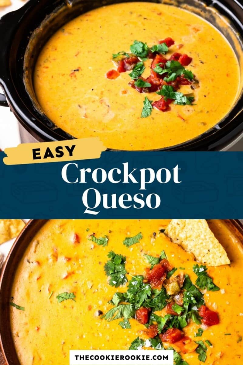 crockpot queso pinterest