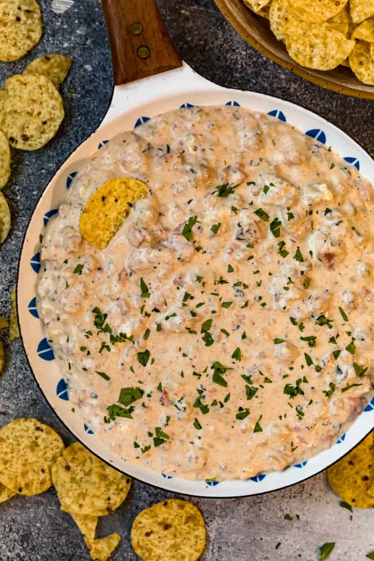 Crockpot Sausage Cream Cheese Dip (Sausage Rotel Dip Recipe) The Cookie Rookie®