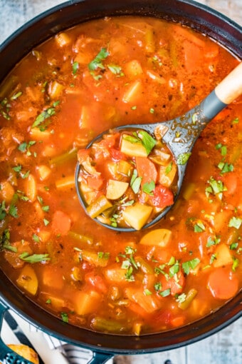 Hearty Vegetable Soup Recipe - The Cookie Rookie®
