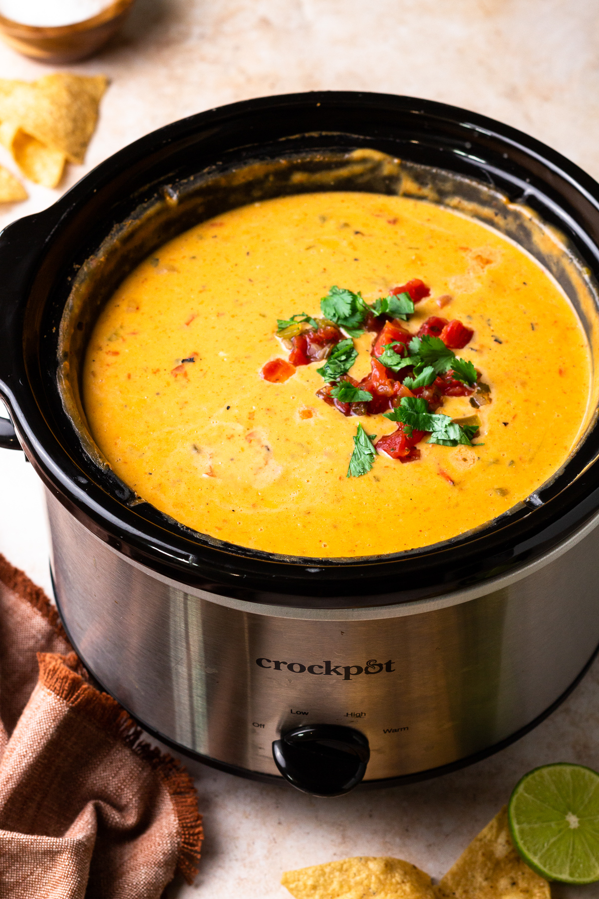 Crockpot Queso Cheese Dip Recipe - The Cookie Rookie®