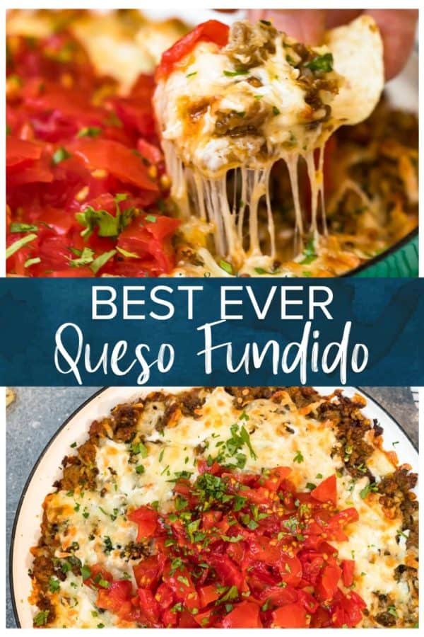 Best Ever Queso Fundido- Pinterest collage