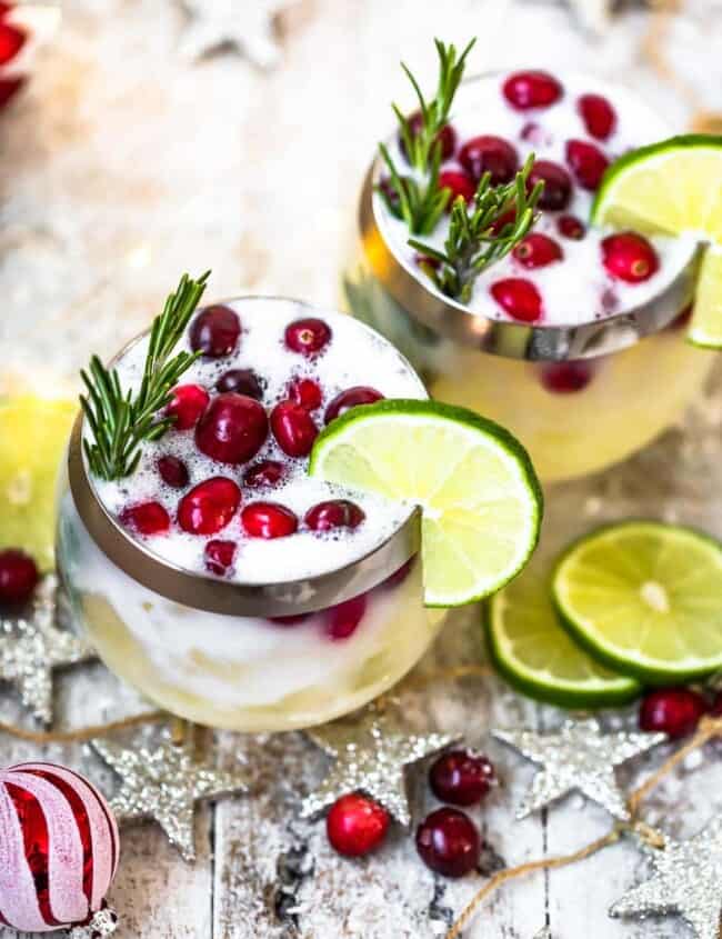 white christmas tequila sour featured image