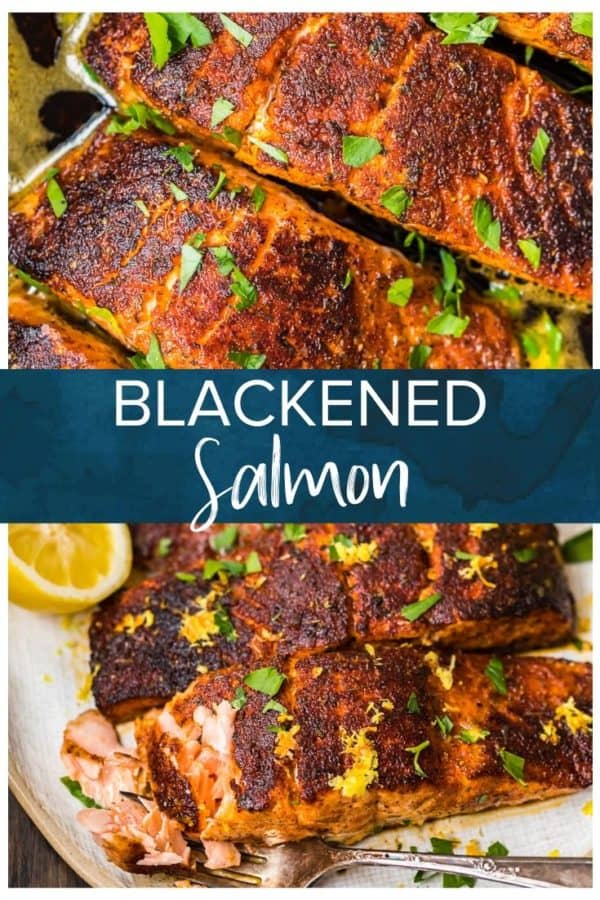 blackened salmon pinterest image