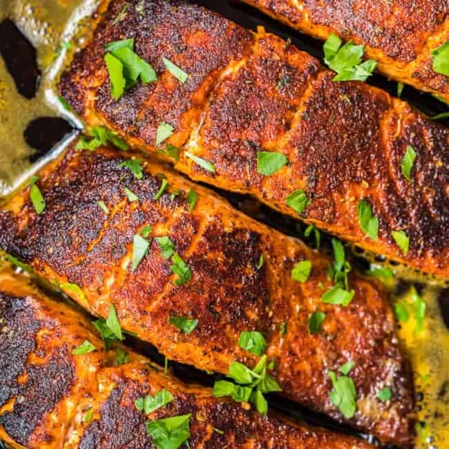 A close up of Salmon