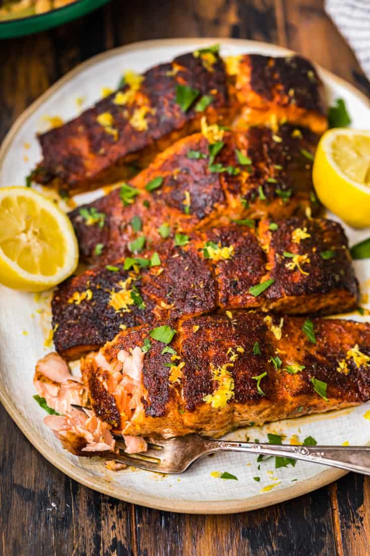 Blackened Salmon Recipe - The Cookie Rookie® (HOW TO VIDEO)