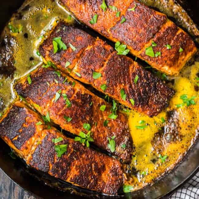 blackened salmon