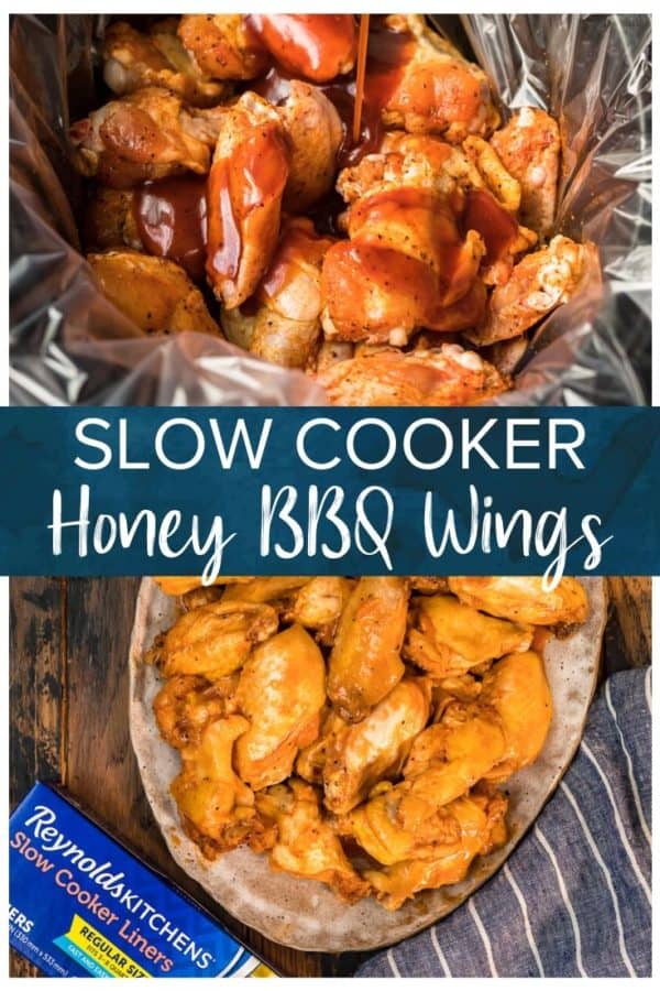 honey bbq chicken wings pinterest image