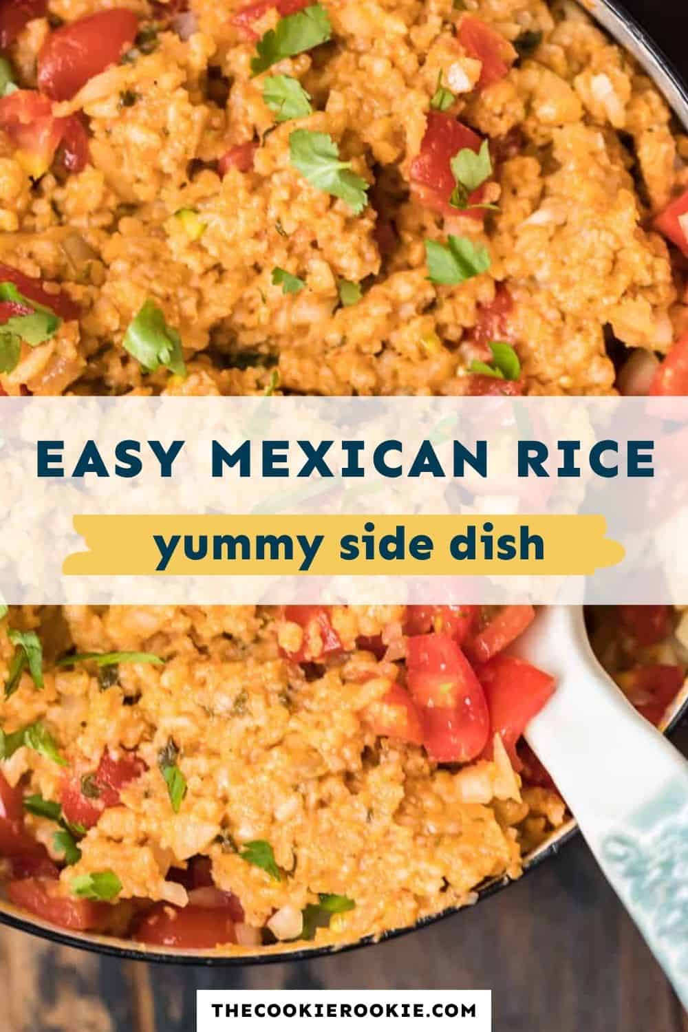 easy mexican rice pin image