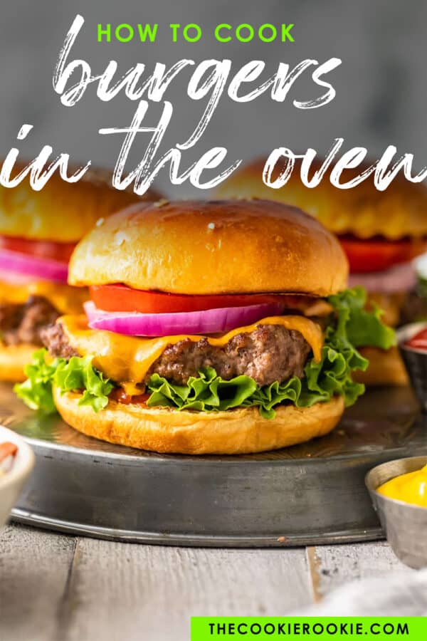 up close shot of broiled cheeseburgers pinterest image